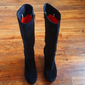 BCBG Mercy genuine leather suede boots